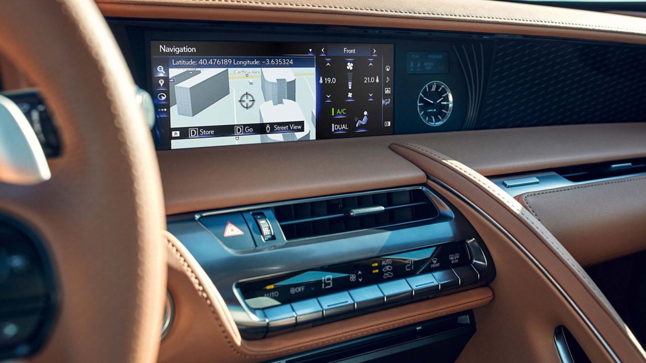 The multi-information display in the Lexus LC