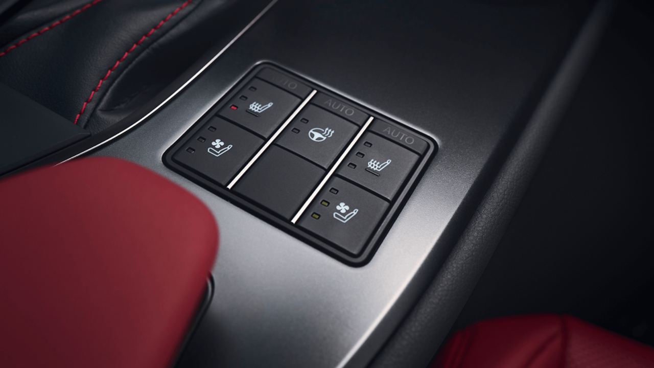  An interior shot of the Lexus UX