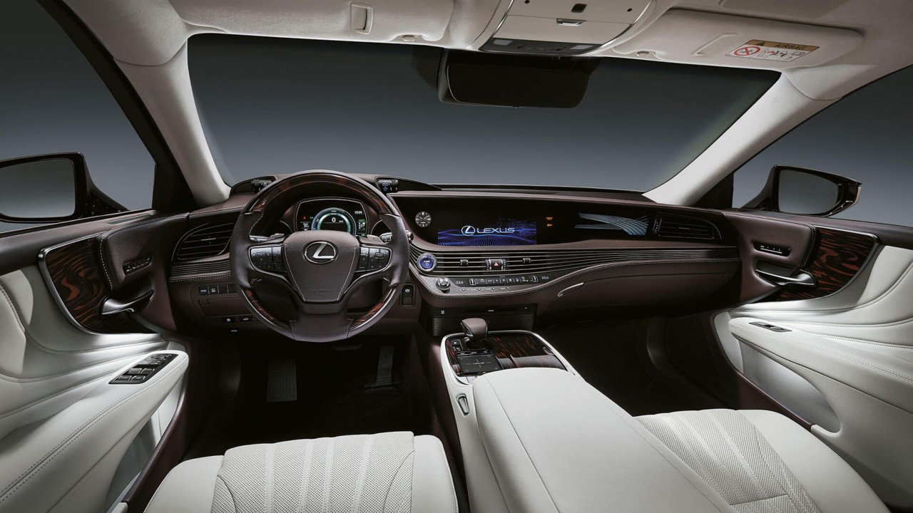 Front interior of a Lexus LX